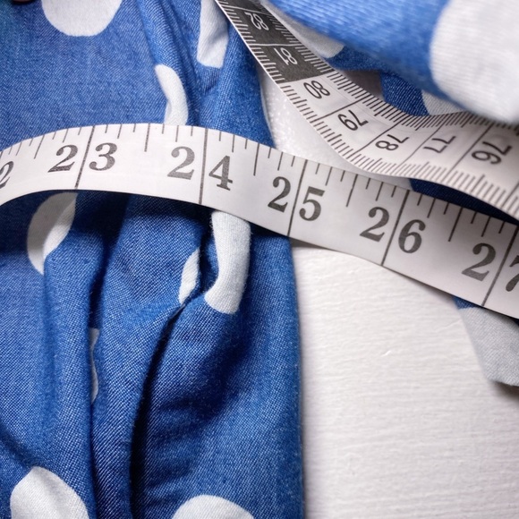 Suzanne Betro Blue Polka Dot Dress - Picture 12 of 16